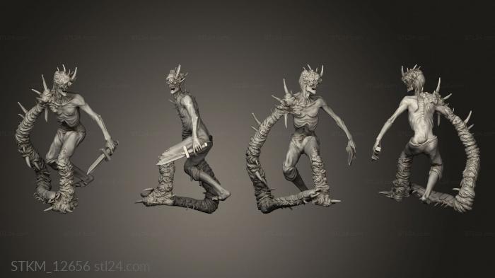 Статуэтки герои, монстры и демоны (Коррумпированный Сельский Житель Превращается В Бефа, STKM_12656) 3D модель для ЧПУ станка