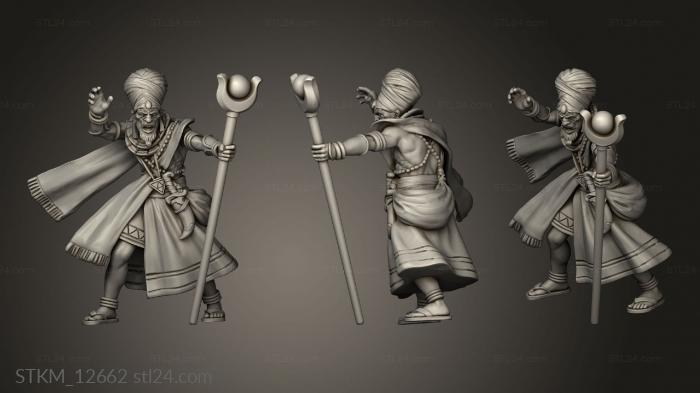 Figurines heroes, monsters and demons (Cursed Sands Nefer Curse Apostle, STKM_12662) 3D models for cnc