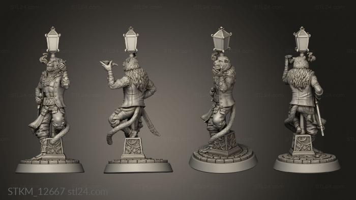 Figurines heroes, monsters and demons (City Portals Rakshasa Hexafingers AC, STKM_12667) 3D models for cnc