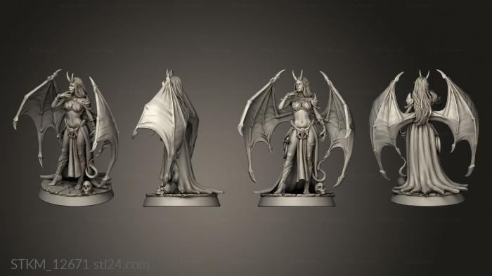 Figurines heroes, monsters and demons (City Portals Succubus FNAC, STKM_12671) 3D models for cnc