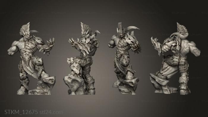 Figurines heroes, monsters and demons (Box Warlord, STKM_12675) 3D models for cnc