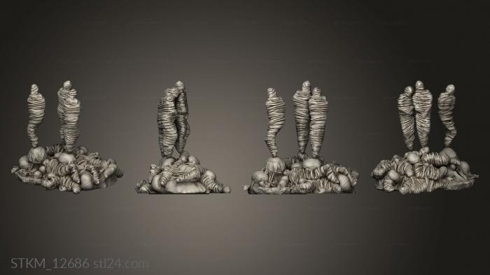 Figurines heroes, monsters and demons (Cocoons and Eggs Cocoon, STKM_12686) 3D models for cnc