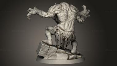 Figurines heroes, monsters and demons (Cult Miniatures Trolls Troll, STKM_12689) 3D models for cnc