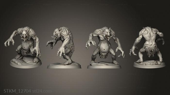 Figurines heroes, monsters and demons (Cult Miniatures Trolls Troll, STKM_12704) 3D models for cnc