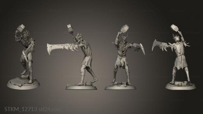 Figurines heroes, monsters and demons (Corrupt Villagers Point Villager Mutant, STKM_12713) 3D models for cnc