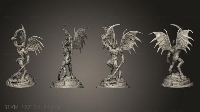Figurines heroes, monsters and demons (Demon Lord, STKM_12715) 3D models for cnc