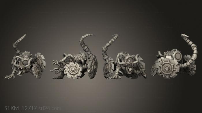Figurines heroes, monsters and demons (Sewers Thamarai Sewer Creeps, STKM_12717) 3D models for cnc