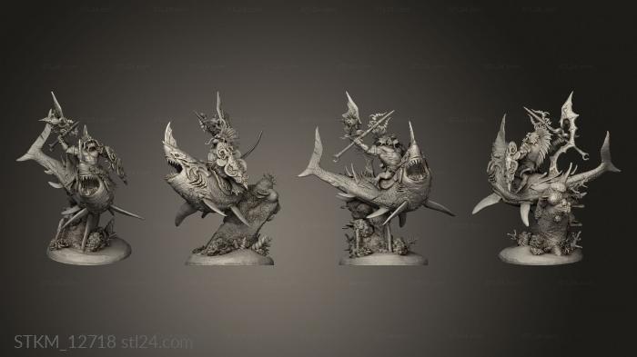 Figurines heroes, monsters and demons (Shakarkha Sharktamers, STKM_12718) 3D models for cnc