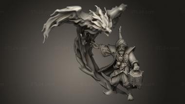 Figurines heroes, monsters and demons (Cult Flame Far Adal bird, STKM_12727) 3D models for cnc