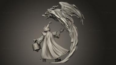 Figurines heroes, monsters and demons (Cult Flame Far Adal bird, STKM_12727) 3D models for cnc