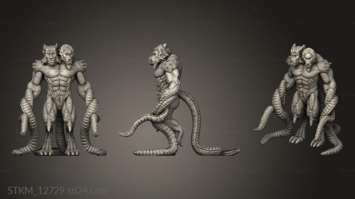 Статуэтки герои, монстры и демоны (Твари Беличьи, STKM_12729) 3D модель для ЧПУ станка