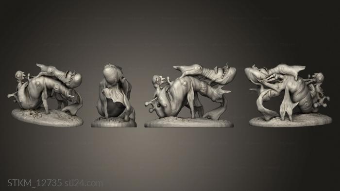 Figurines heroes, monsters and demons (Cruel Marshes Adult Slime Demon, STKM_12735) 3D models for cnc