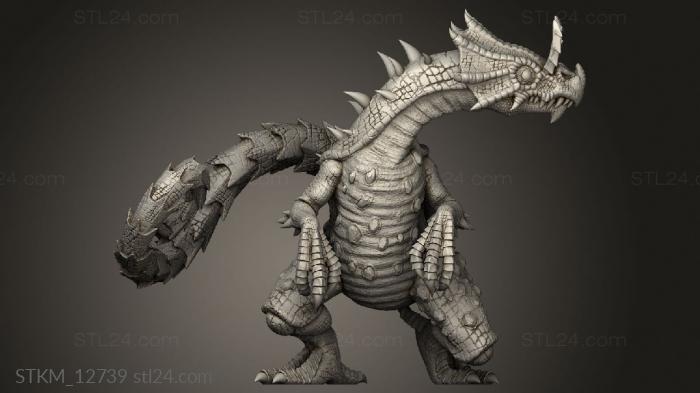 Figurines heroes, monsters and demons (Cruel Marshes Chameleon Raptor, STKM_12739) 3D models for cnc