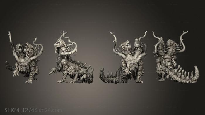 Статуэтки герои, монстры и демоны (Жестокий Болотный Зверь,Источающий Тину, STKM_12746) 3D модель для ЧПУ станка