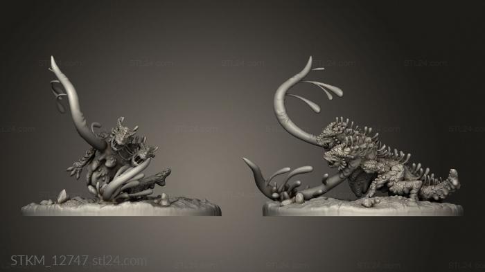 Figurines heroes, monsters and demons (Cruel Marshes Ooze Beast Whip Gargantuan, STKM_12747) 3D models for cnc