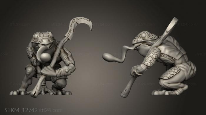 Figurines heroes, monsters and demons (Cruel Marshes Poison Frog Tongue, STKM_12749) 3D models for cnc