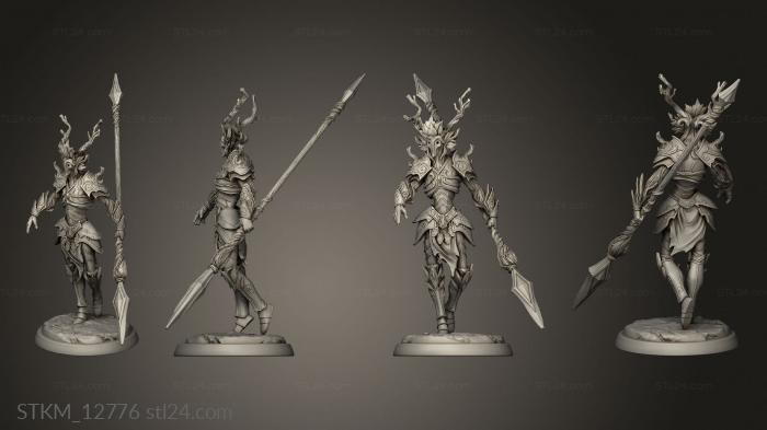 Figurines heroes, monsters and demons (Dendroid, STKM_12776) 3D models for cnc