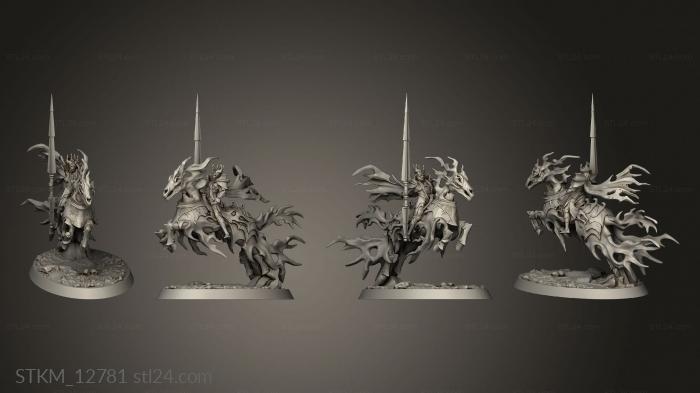 Figurines heroes, monsters and demons (Dance the Vampires Vampire Knights Cavalry Knight Mounted, STKM_12781) 3D models for cnc