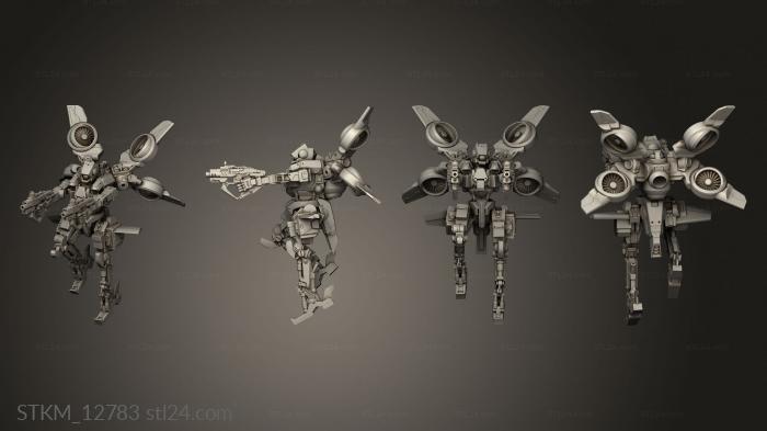 Figurines heroes, monsters and demons (yukimasa battle droid ravager unit flight, STKM_12783) 3D models for cnc
