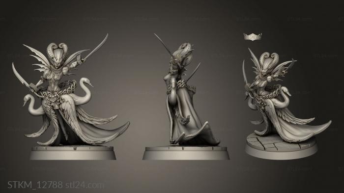 Figurines heroes, monsters and demons (Dance the Vampires Black Swan Matriarch, STKM_12788) 3D models for cnc