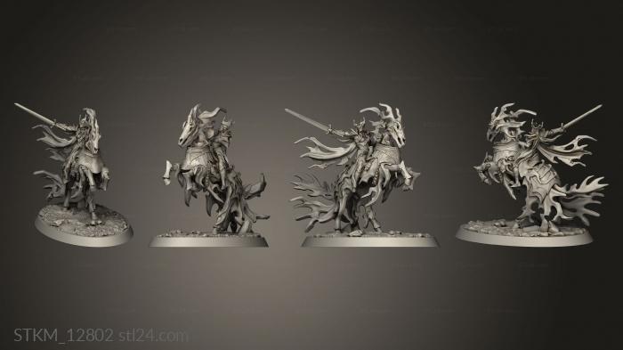 Figurines heroes, monsters and demons (Dance the Vampires Vampire Knights Cavalry Knight Mounted, STKM_12802) 3D models for cnc