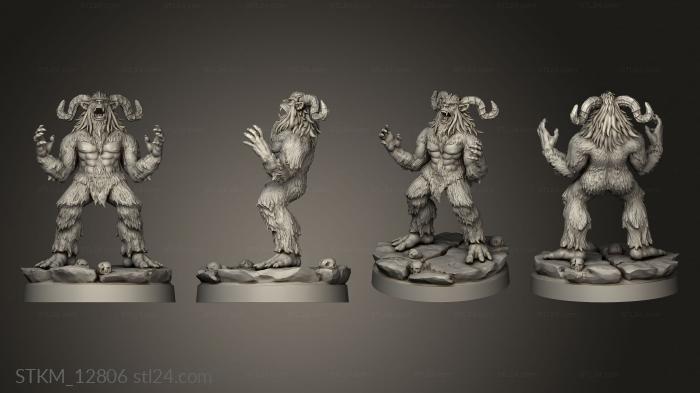 Figurines heroes, monsters and demons (Cursed Forge Abominable Yeti huge, STKM_12806) 3D models for cnc