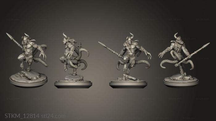 Figurines heroes, monsters and demons (Cursed Satyrs Satyr, STKM_12814) 3D models for cnc