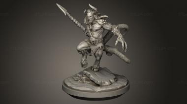 Figurines heroes, monsters and demons (Cursed Satyrs Satyr, STKM_12814) 3D models for cnc