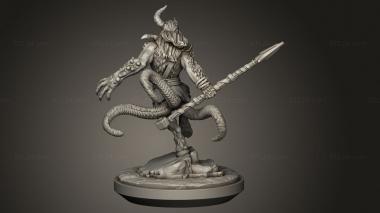 Figurines heroes, monsters and demons (Cursed Satyrs Satyr, STKM_12814) 3D models for cnc