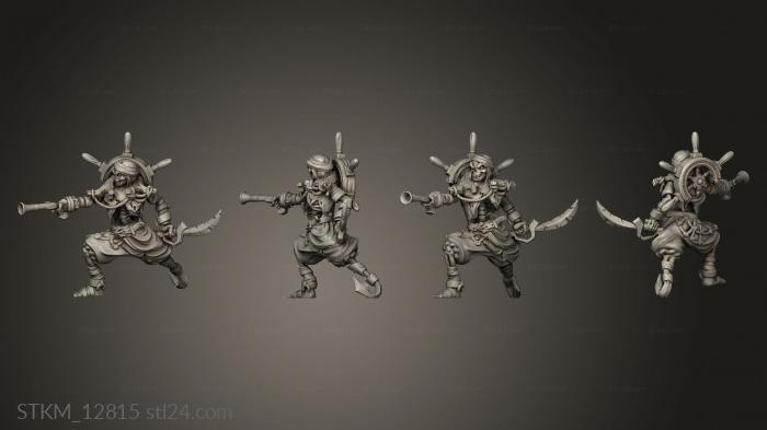 Figurines heroes, monsters and demons (Cursed Skeleton, STKM_12815) 3D models for cnc