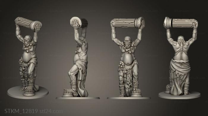Figurines heroes, monsters and demons (Cyclops Huge Blank, STKM_12819) 3D models for cnc