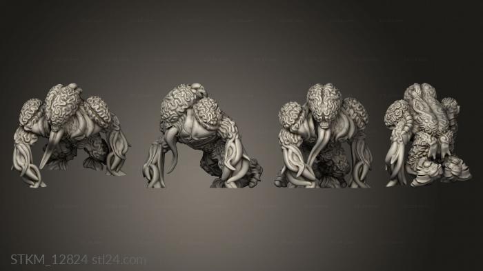 Figurines heroes, monsters and demons (Cult Pickle Unique Golems Brain Golema, STKM_12824) 3D models for cnc