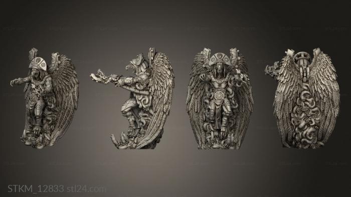 Статуэтки герои, монстры и демоны (Повелитель Демонического Царства Невежества, STKM_12833) 3D модель для ЧПУ станка