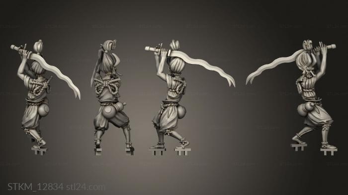 Figurines heroes, monsters and demons (Day Tengu Swordsman Yakubu, STKM_12834) 3D models for cnc