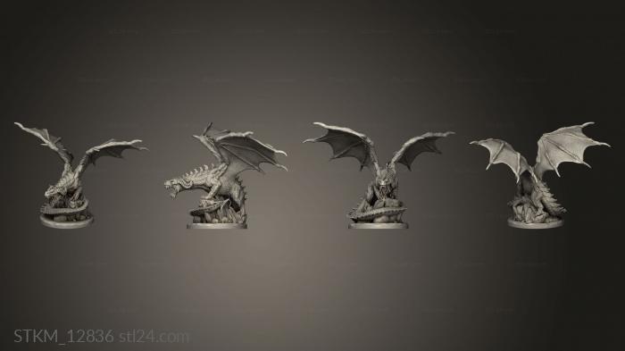 Статуэтки герои, монстры и демоны (Дрейк, STKM_12836) 3D модель для ЧПУ станка
