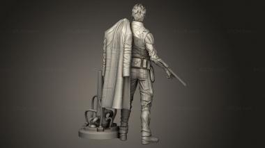 Figurines heroes, monsters and demons (dam Jensen Sculpture and Adam Stand, STKM_12838) 3D models for cnc