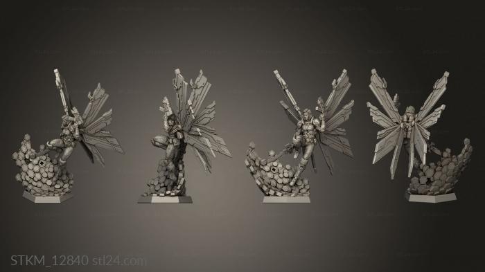 Figurines heroes, monsters and demons (Damn Nation Aurea, STKM_12840) 3D models for cnc