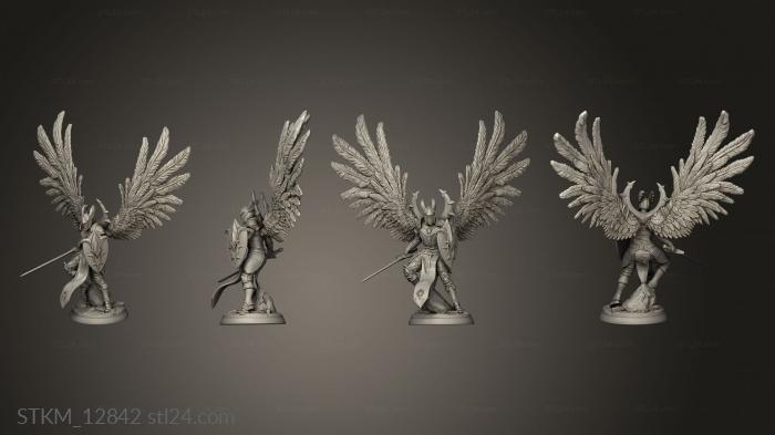 Figurines heroes, monsters and demons (Damn Nation Celestial Knights Knight, STKM_12842) 3D models for cnc