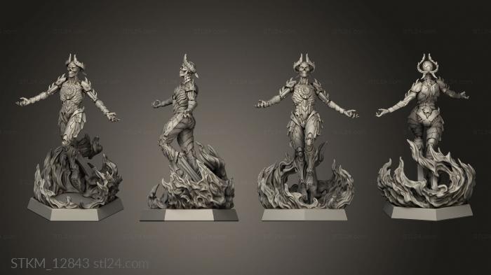 Figurines heroes, monsters and demons (Damn Nation Infernal Battlesuit, STKM_12843) 3D models for cnc