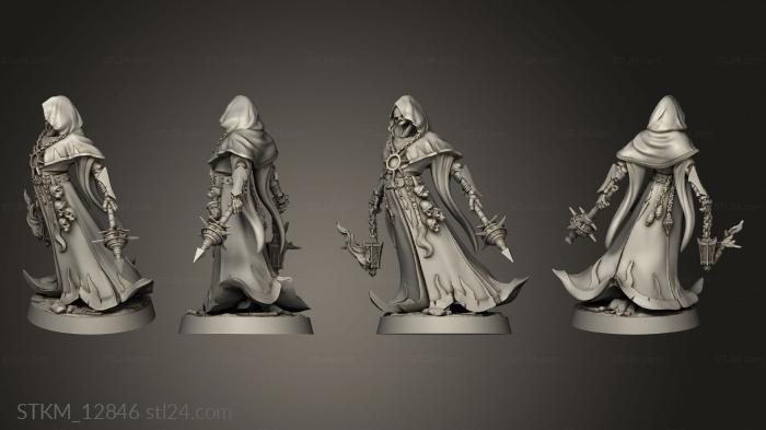 Figurines heroes, monsters and demons (Dance the Vampires Skeletal Inquisition, STKM_12846) 3D models for cnc