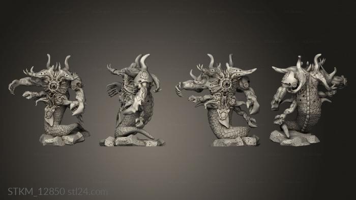 Статуэтки герои, монстры и демоны (Мистический Голубь Игровой Зверь Змея, STKM_12850) 3D модель для ЧПУ станка