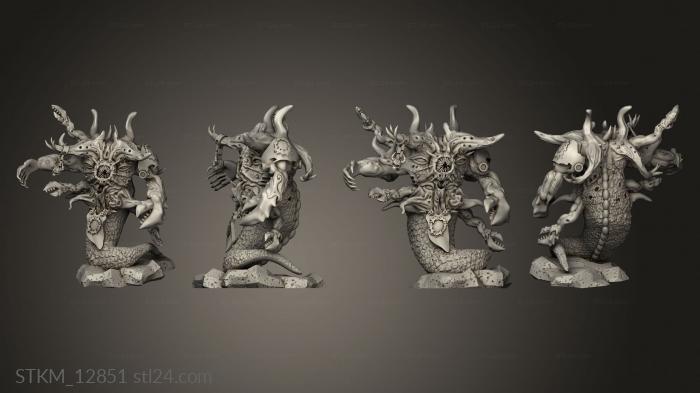 Статуэтки герои, монстры и демоны (Мистический Голубь Игровой Зверь Змея, STKM_12851) 3D модель для ЧПУ станка