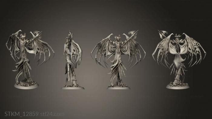 Статуэтки герои, монстры и демоны (Танцуют вампиры Серафарот Красная Смерть, STKM_12859) 3D модель для ЧПУ станка