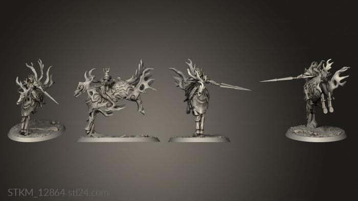 Figurines heroes, monsters and demons (Dance the Vampires Vampire Knight Cavalry Mounted, STKM_12864) 3D models for cnc