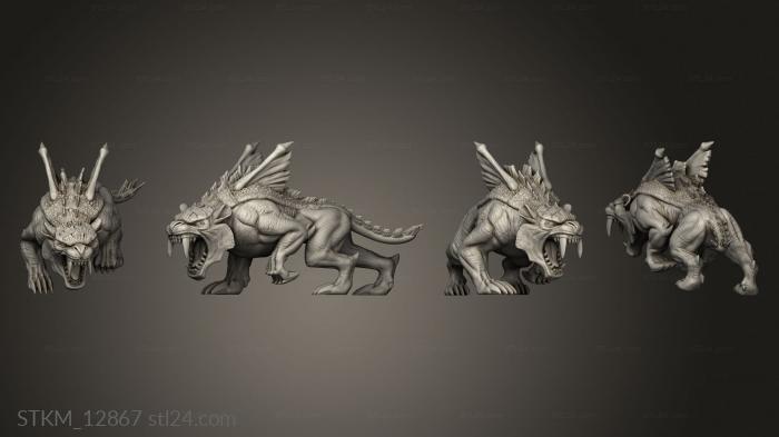 Figurines heroes, monsters and demons (Dark Sun s Tempo, STKM_12867) 3D models for cnc
