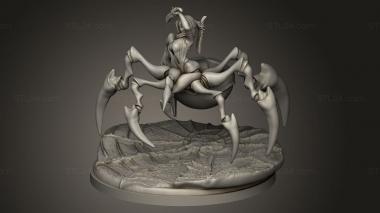 Figurines heroes, monsters and demons (arachne assassin monster girl, STKM_12872) 3D models for cnc