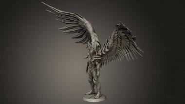 Figurines heroes, monsters and demons (Dark Angel dark angel, STKM_12883) 3D models for cnc