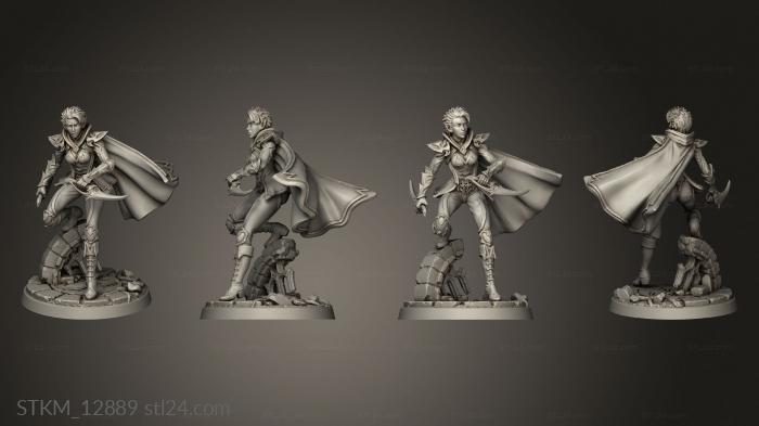 Figurines heroes, monsters and demons (Talon Champion Spider Priestess Guard, STKM_12889) 3D models for cnc