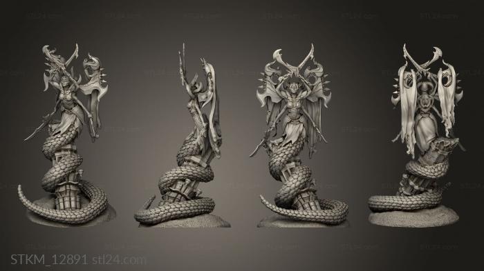 Figurines heroes, monsters and demons (Tamareth, STKM_12891) 3D models for cnc