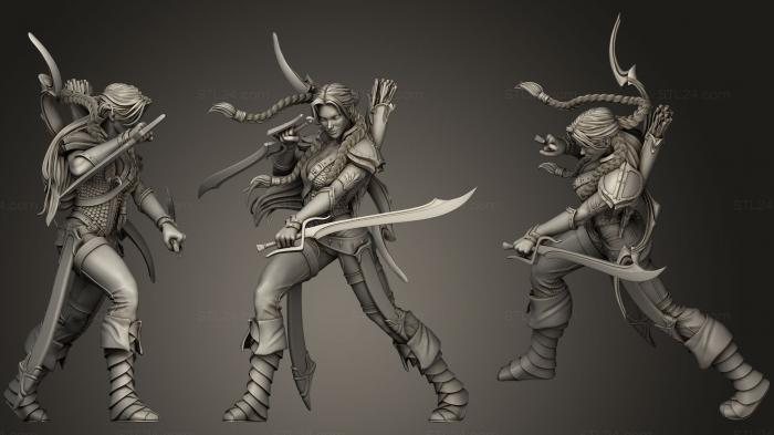Figurines heroes, monsters and demons (Sword amp Sorcery106, STKM_1290) 3D models for cnc